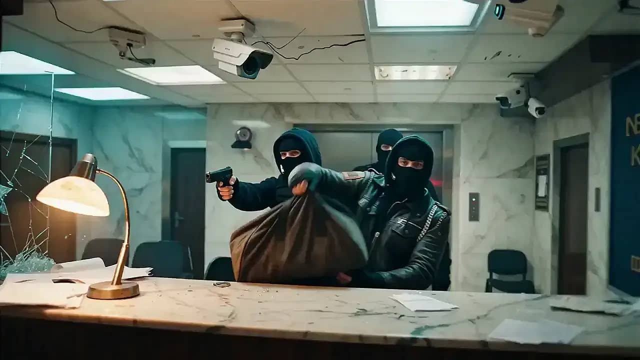 Bank Heist Scene